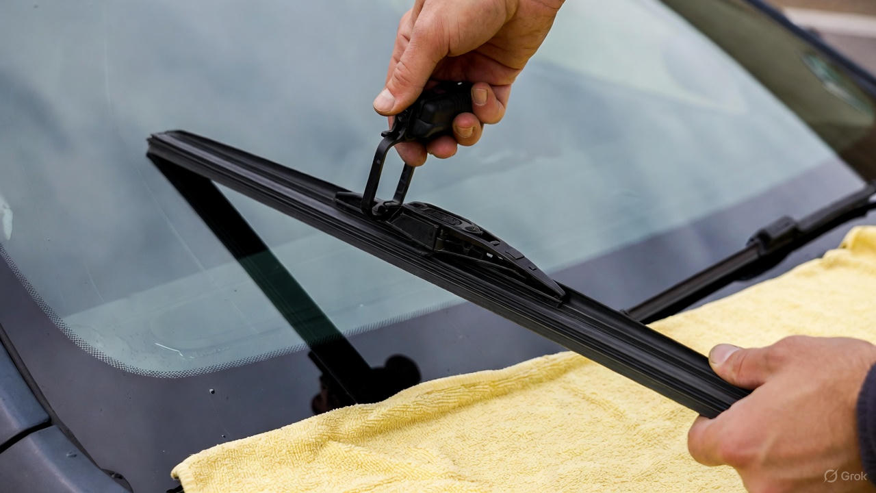 자동차 와이퍼 교체 관련 사진