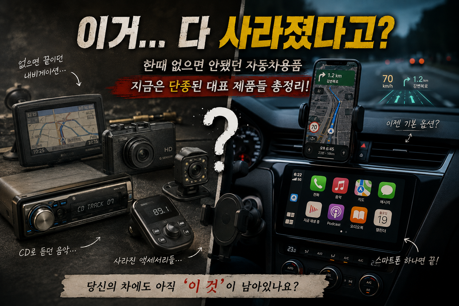 지금은 단종된 자동차용품&middot;차량 액세서리와 대체품 총정리