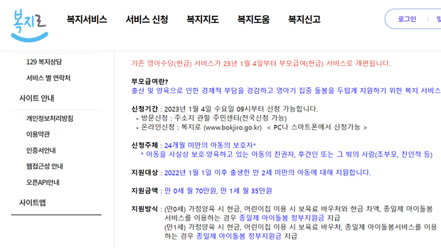 긴급복지 생계지원금