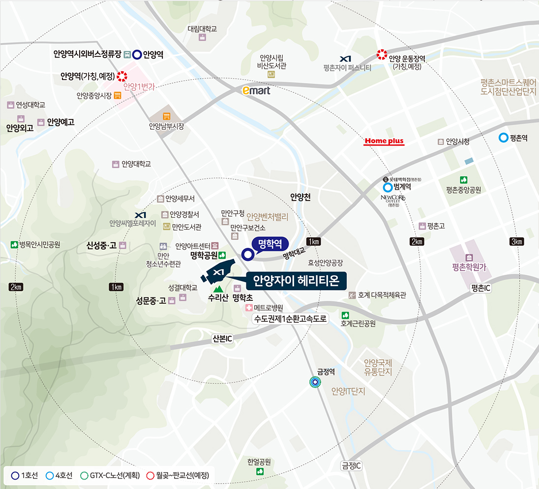 입지 분석 (교통/학군/생활인프라)
