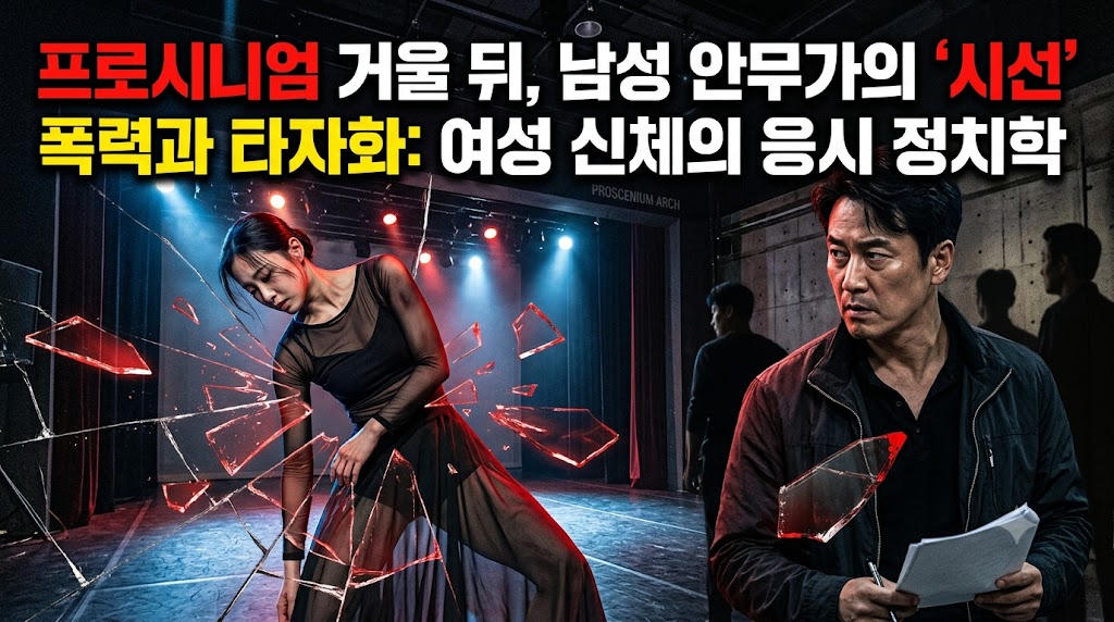 프로시니엄의 거울 뒤에 숨겨진 남성적 시선의 폭력: 현대 한국무용 창작 현장에서 남성 안무가가 빚어내는 여성 신체의 타자화와 응시의 정치학을 해부한다