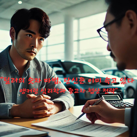 앵커링 효과
중고차 구매 심리학
중고차 가격 협상
소비자 판단 왜곡
딜러 협상 전략
심리학 기반 소비 전략
숫자 마케팅 심리
가격 착시 효과
합리적 소비 방법
소비 심리 트릭