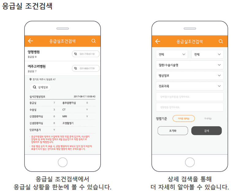 실시간 응급실 병원 찾기 어플 이젠(E-Gen) 설치 이용 방법