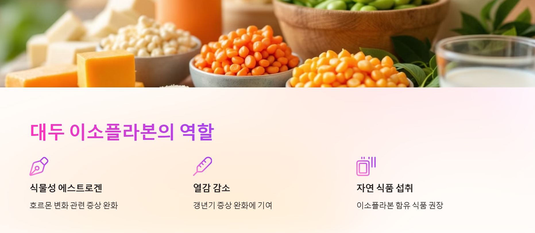 대두 이소플라본의 역할