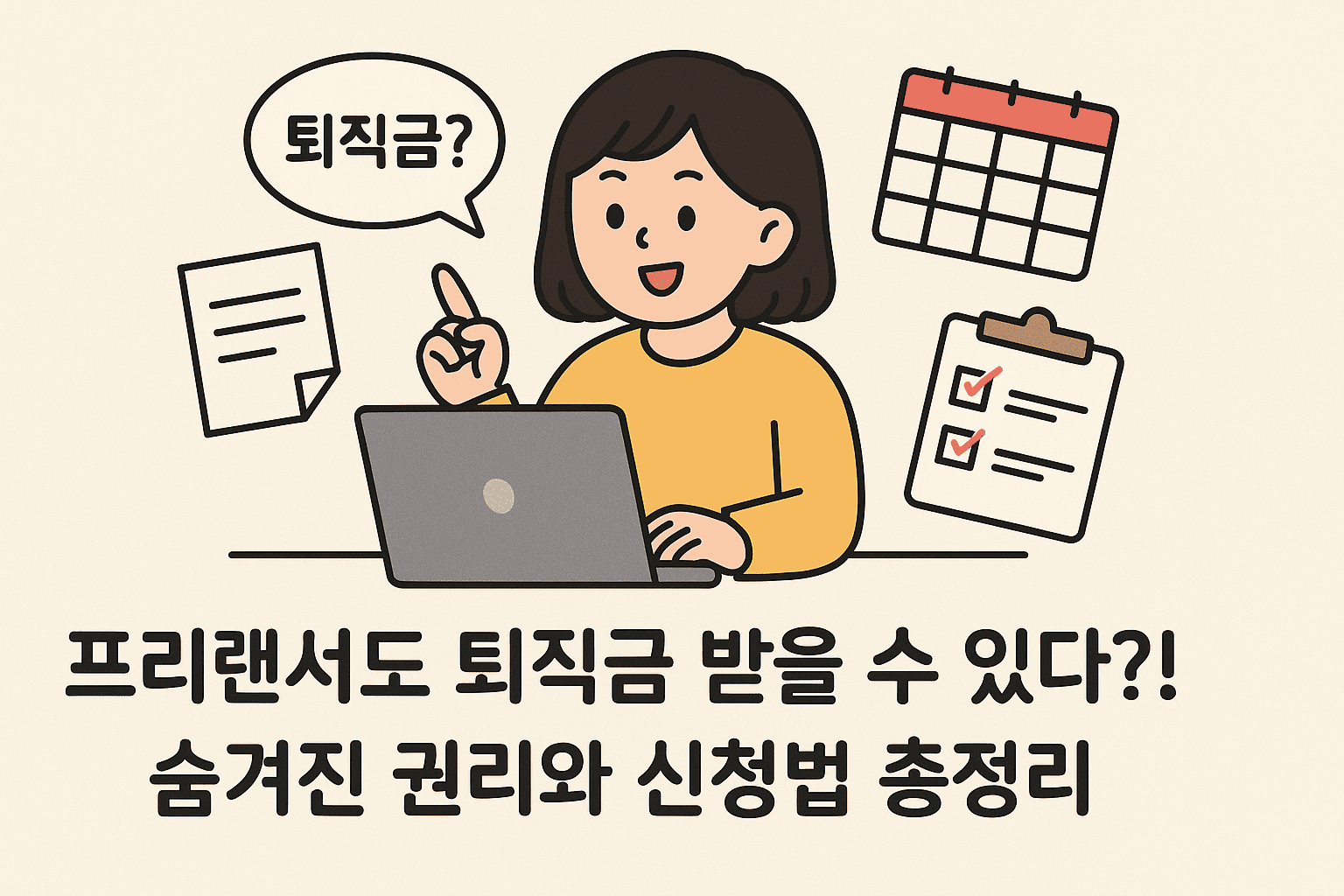 프리랜서 퇴직금, '진짜' 받을 수 있을까? 숨겨진 권리와 신청 방법 완벽 정리!