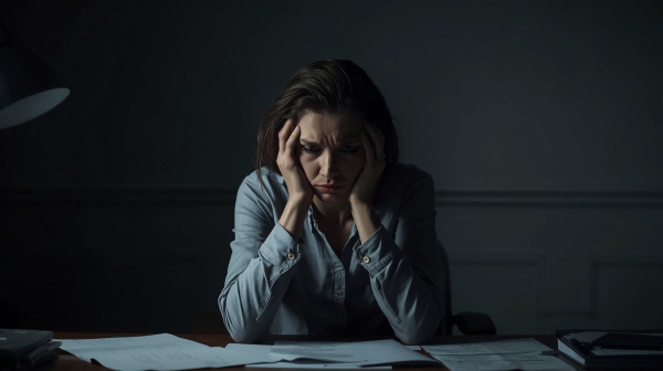 끝까지 책임지려다 마음이 먼저 닳아버리는 순간에 관한 그림