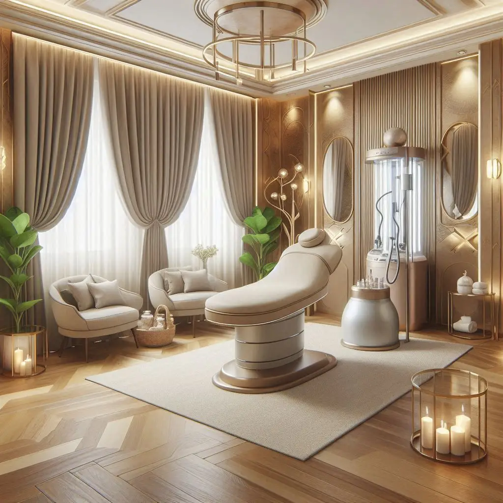 피부,체형관리 샵 배경