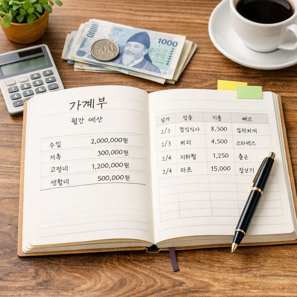 가계부 쓰는 방법 초보 가이드