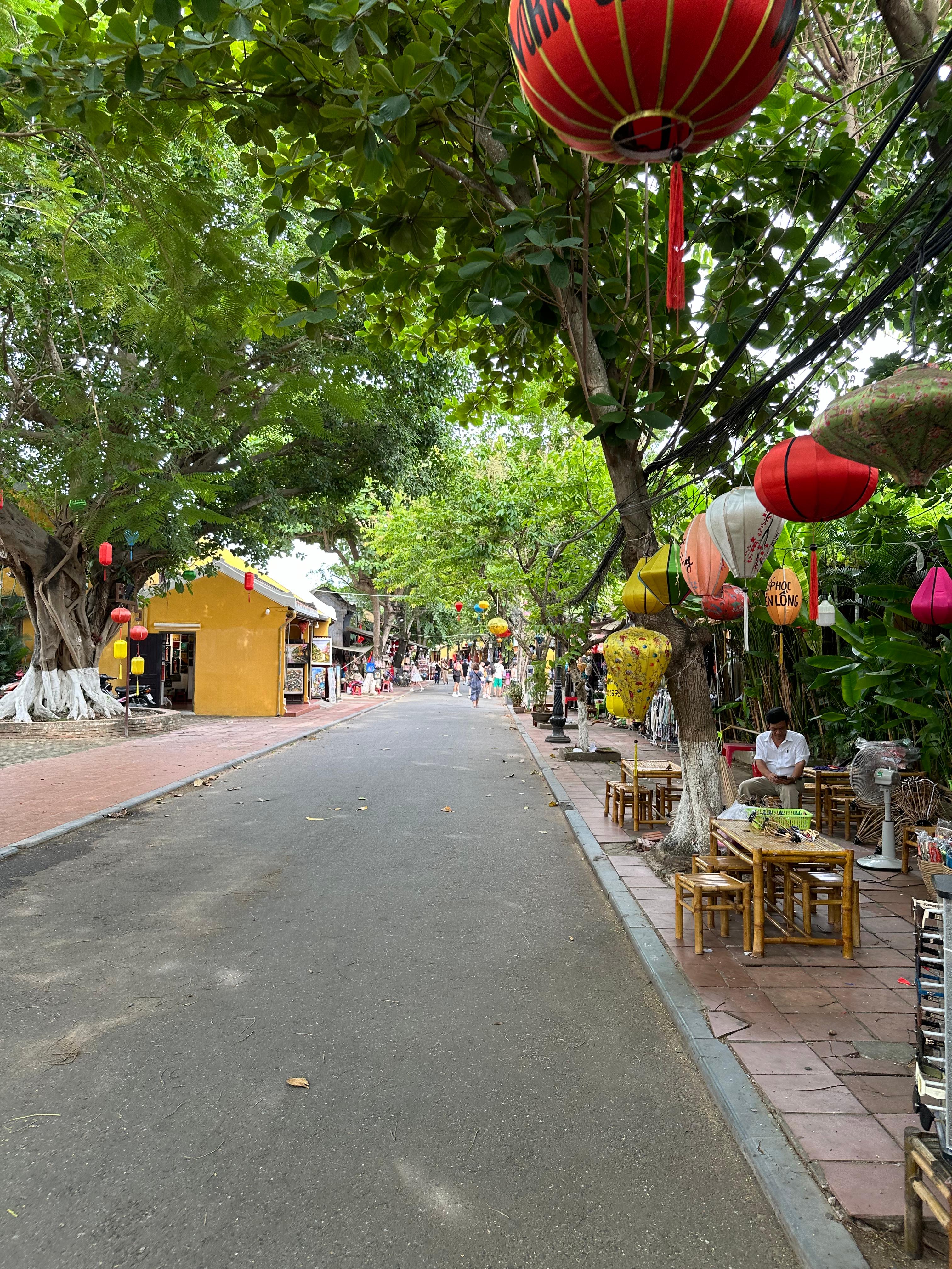 베트남 호이안 전통마을을 바라보는 사진