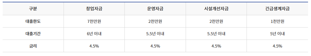 미소금융 지원내용