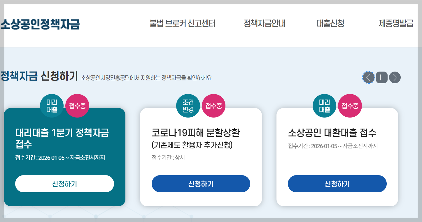 신용 취약 소상공인 정책 자금