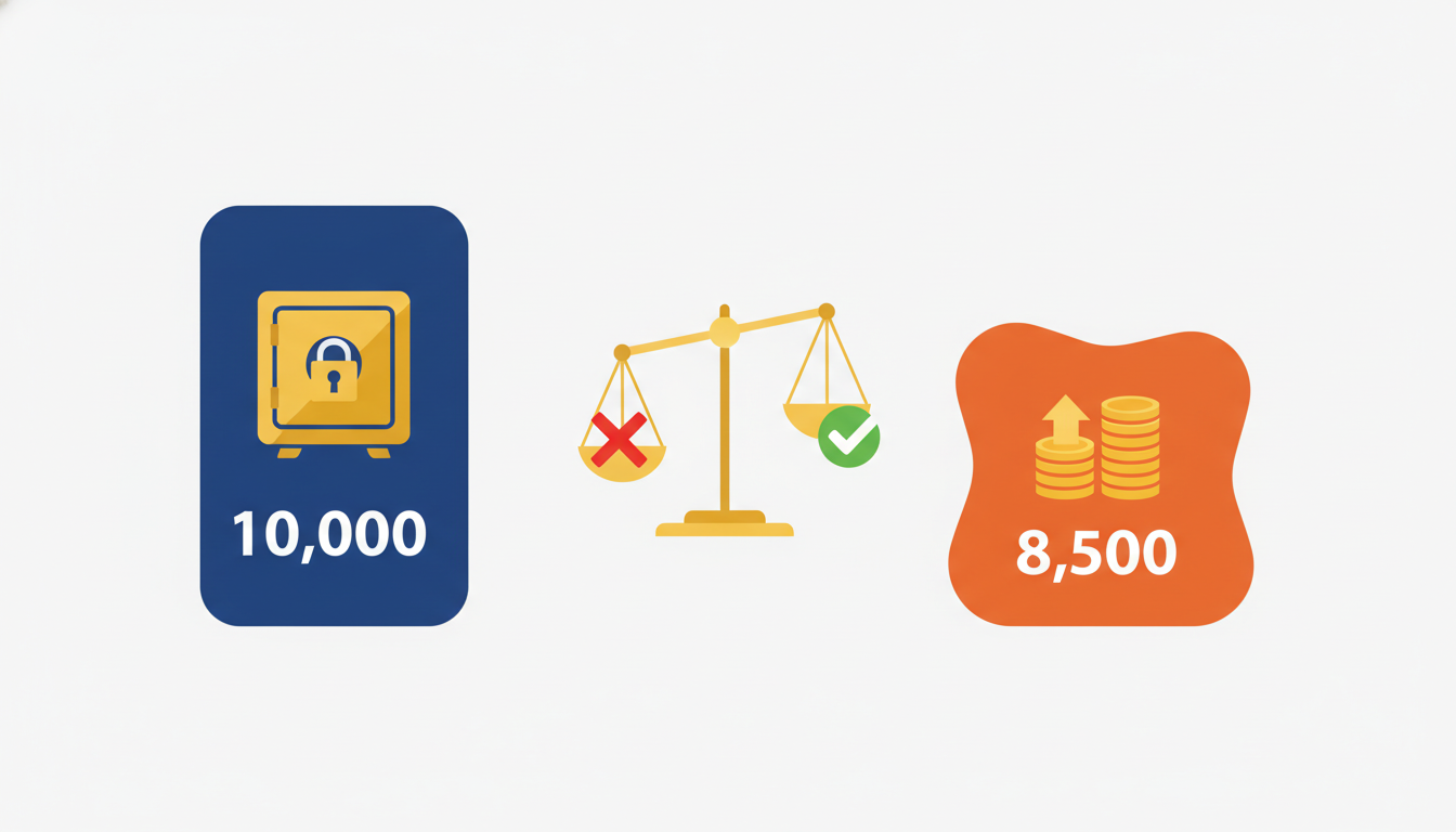 IRP 계좌와 연금저축 계좌의 특징을 대비하여 보여주는 이미지. 두 개의 독립적인 공간에 각각 다른 아이콘과 상징(예: 금고, 돈다발, 화살표 등)이 배치되어 두 상품의 차이점을 시각적으로 비교한다.