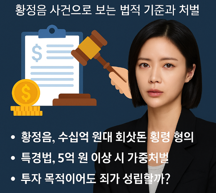 횡령죄, 황정음, 특정경제범죄법, 암호화폐 투자, 가족법인, 대표이사 책임, 형사처벌, 회사자금 유용