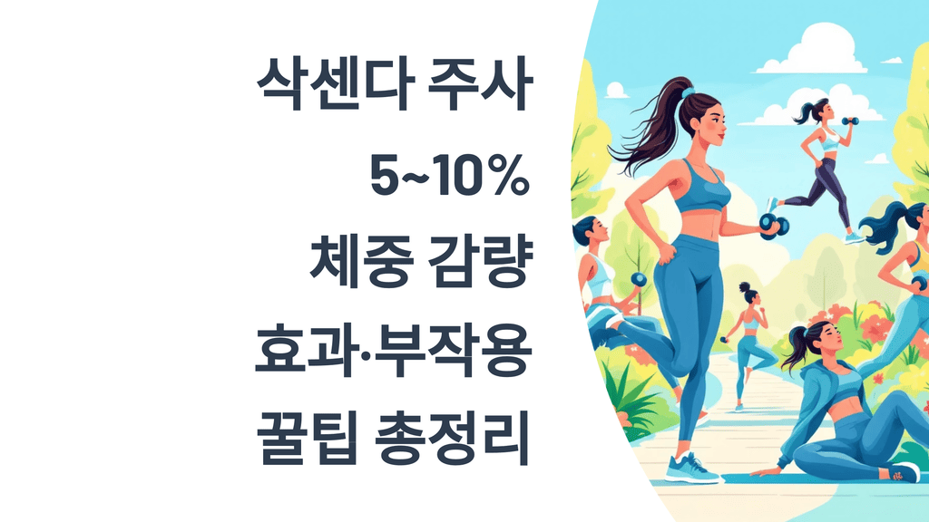 삭센다 주사로 5~10% 체중 감량하기: 효과&middot;부작용 &amp; 꿀팁 총정리