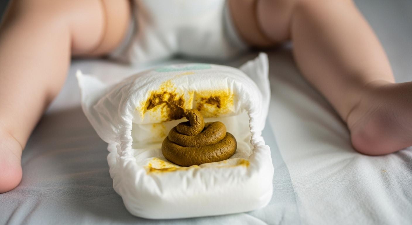 기저귀 똥