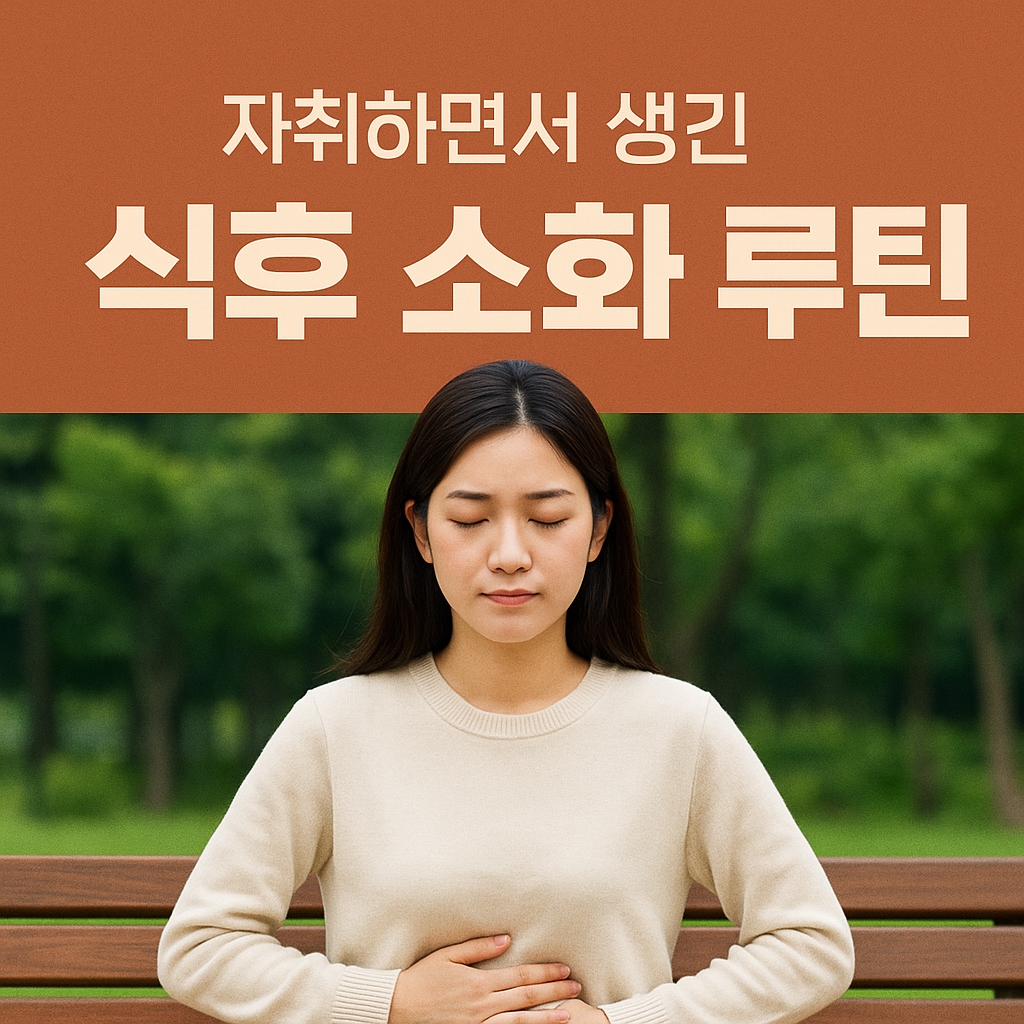 자취생을 위한 식후 소화 루틴