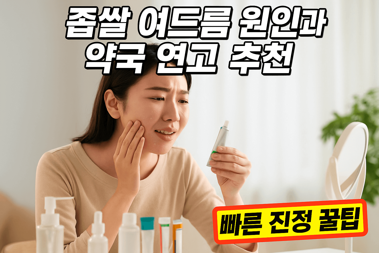 좁쌀 여드름 원인과 약국 연고 추천