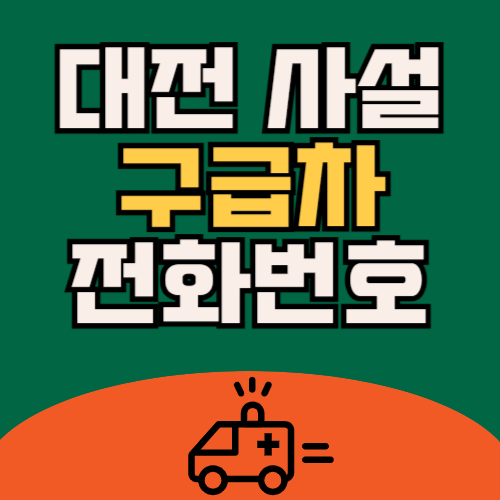 대전 사설 구급차 비용