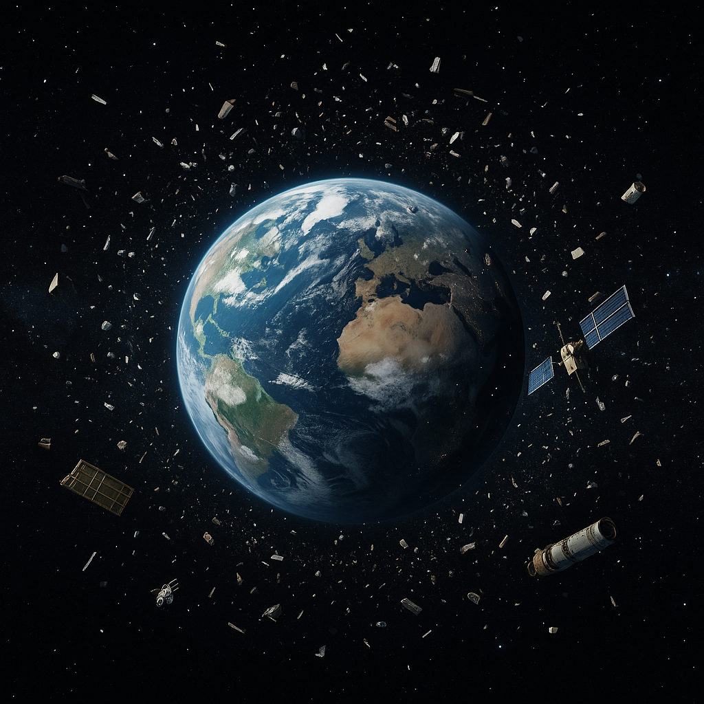 우주 쓰레기의 집단 충돌 확률과 대응 전략