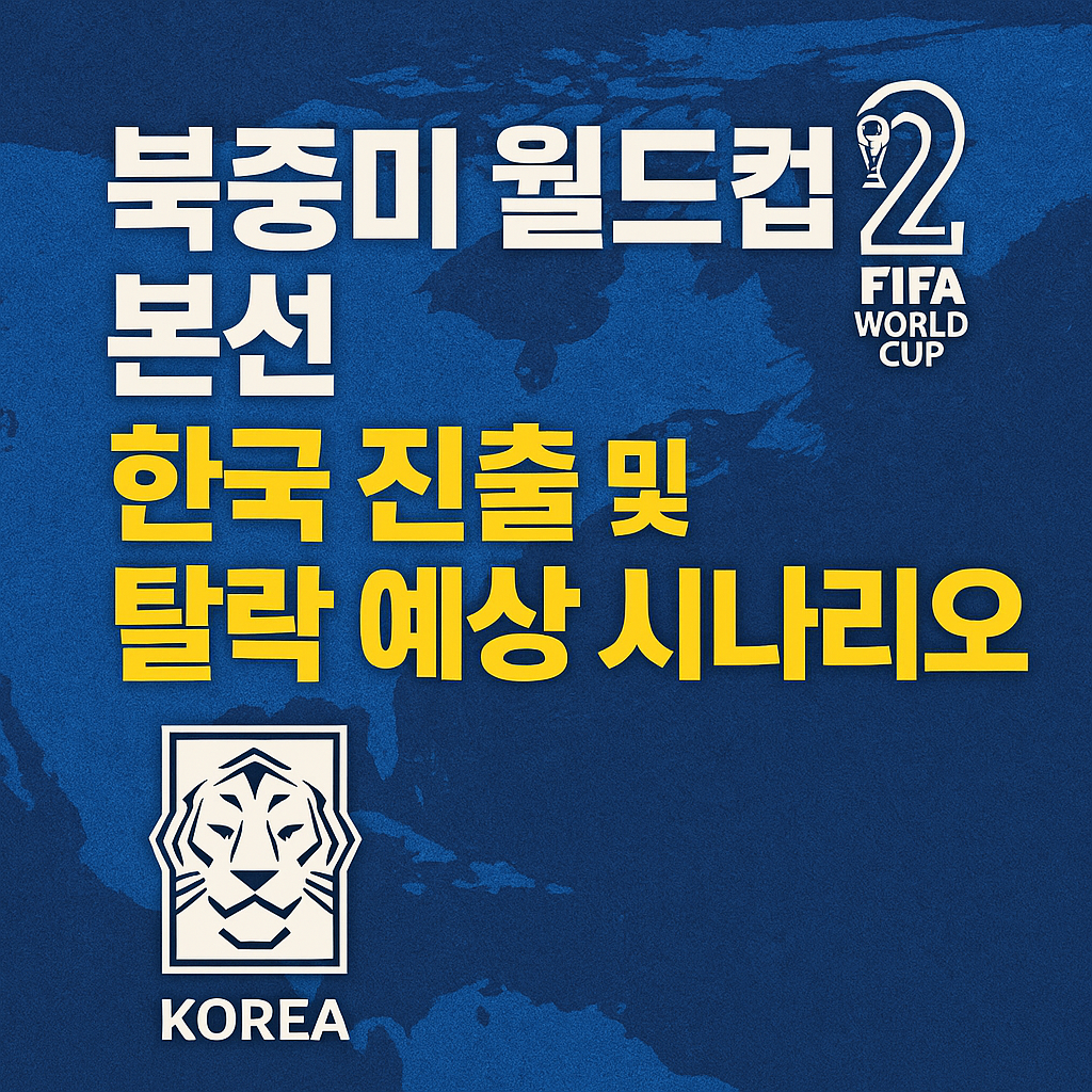 북중미 월드컵 본선 한국 진출 및 탈락