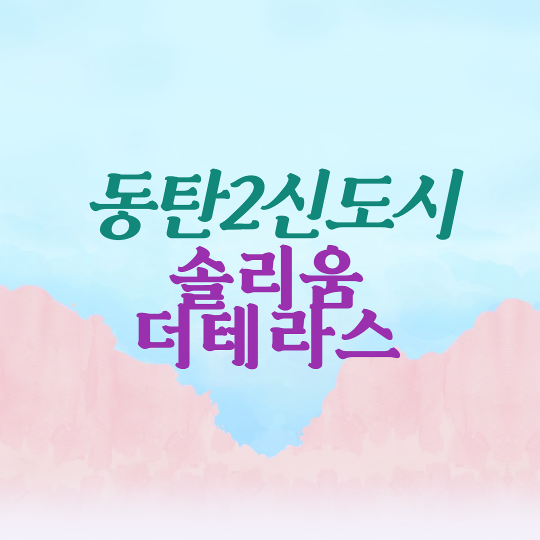 동탄2신도시 솔리움더테라스 분양