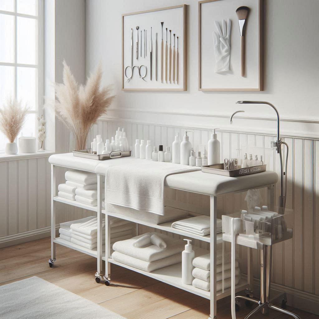 피부,체형관리 샵 배경