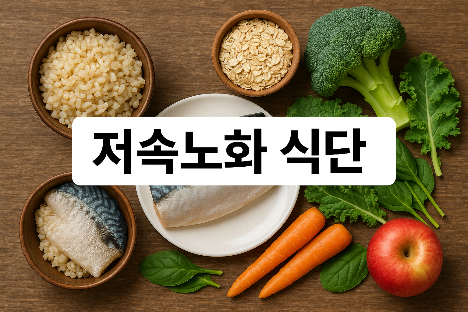 저속 노화 식단 이미지