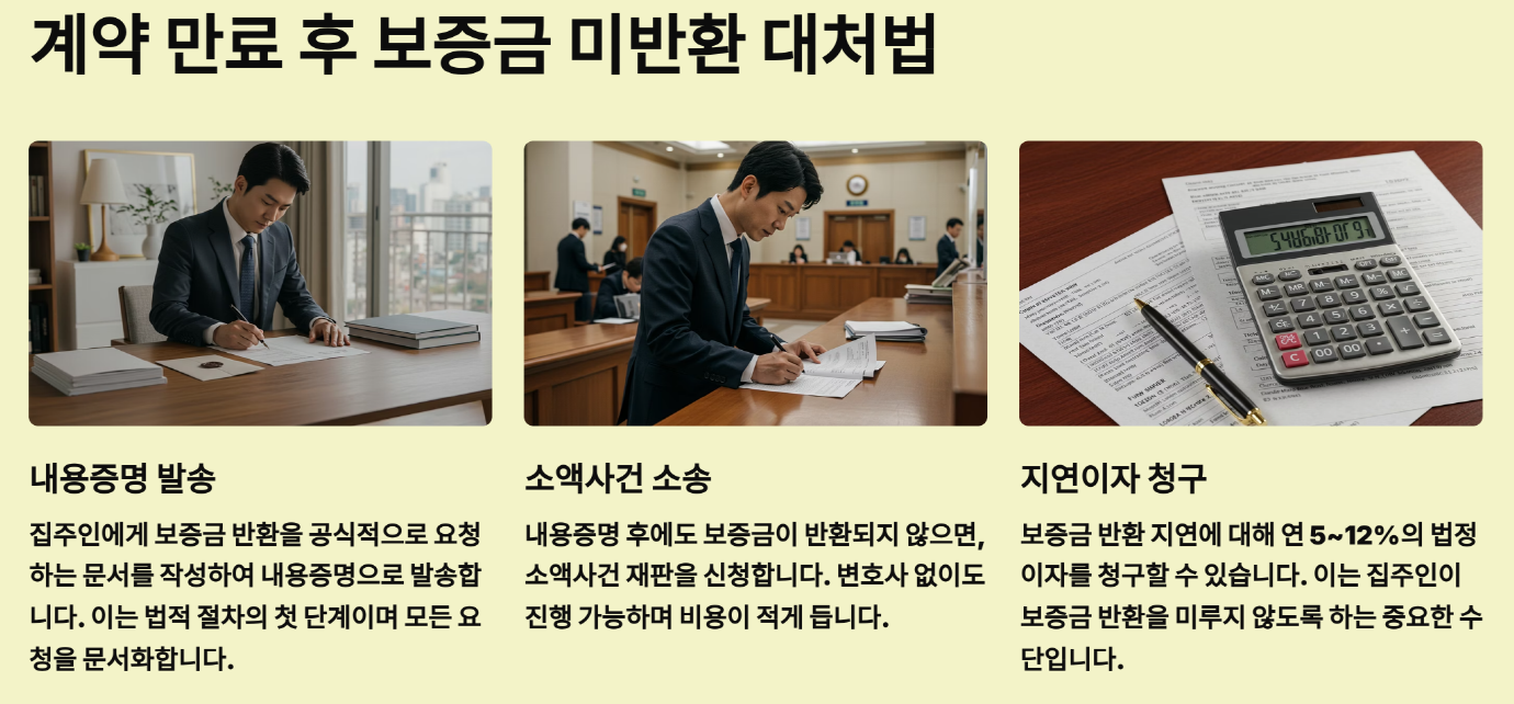 계약 만료 후 이사했는데도 보증금이 안 돌아올 때