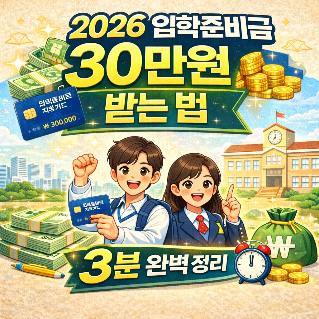 2026 입학준비금 30만원 신청하러 가기