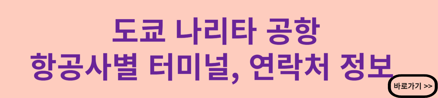 도쿄 나리타 공항 정보