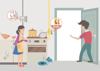 전기, 가스 끄기