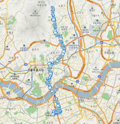 144번버스노선도