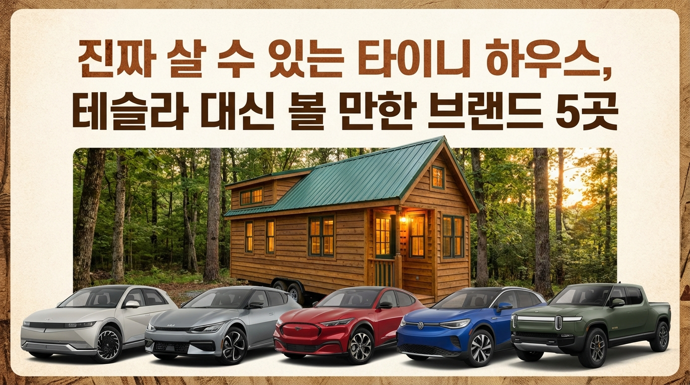 테슬라 대신 진짜 구매 가능한 타이니하우스 브랜드 5곳 완벽 비교! Boxabl $19,999부터 Tiny Heirloom 럭셔리 커스텀까지. 가격, 면적, 특징, FAQ 30선 총정리. 2025년 최신 정보 기반.