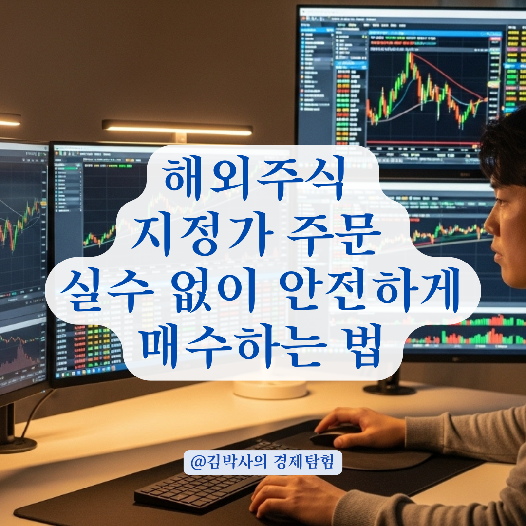 주린이가 놓치기 쉬운 해외주식 지정가 주문 실수, 안전하게 매수하는 전략.