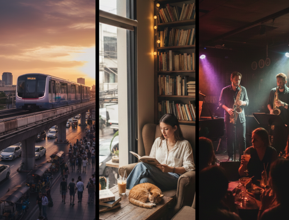 방콕 여행 8박9일 (BTS 활용법, 북카페 투어, 재즈바 추천)