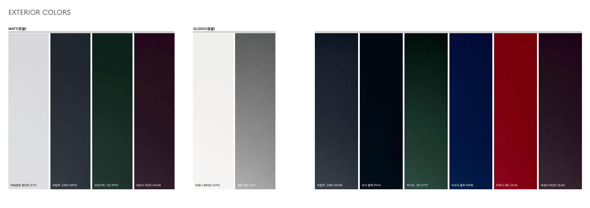 외장 컬러