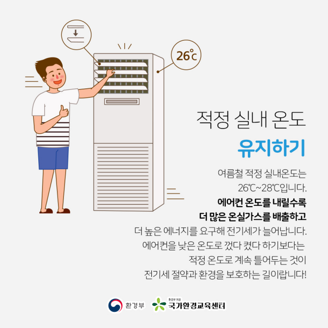 에어컨 적정 온도 설정 관련 사진
