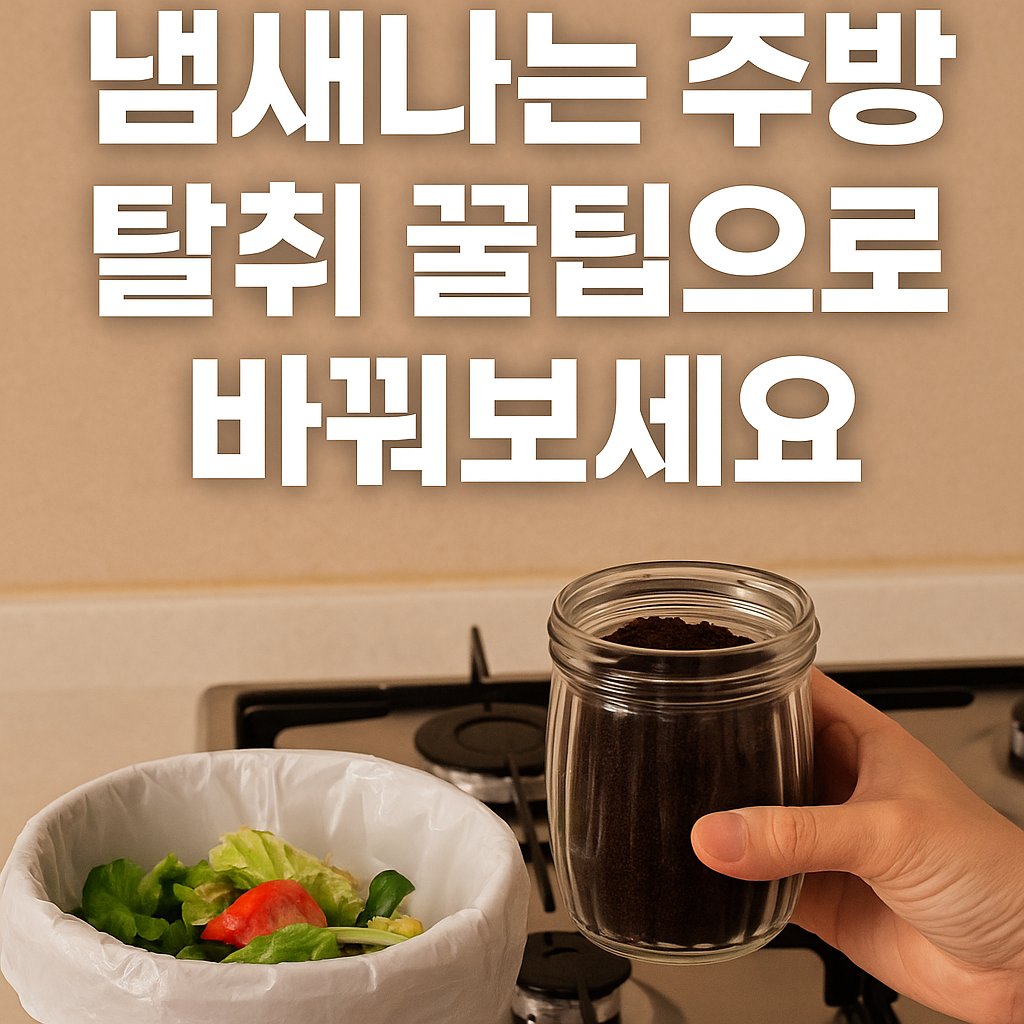 냄새나는 주방, 이 탈취 꿀팁으로 상쾌하게 바꿔보세요