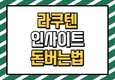 라쿠텐 인사이트 후기