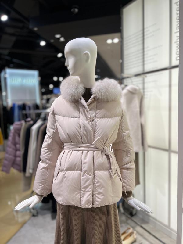 ZOOC 사가폭스퍼 벨트 구스 숏 패딩점퍼 v224psg938