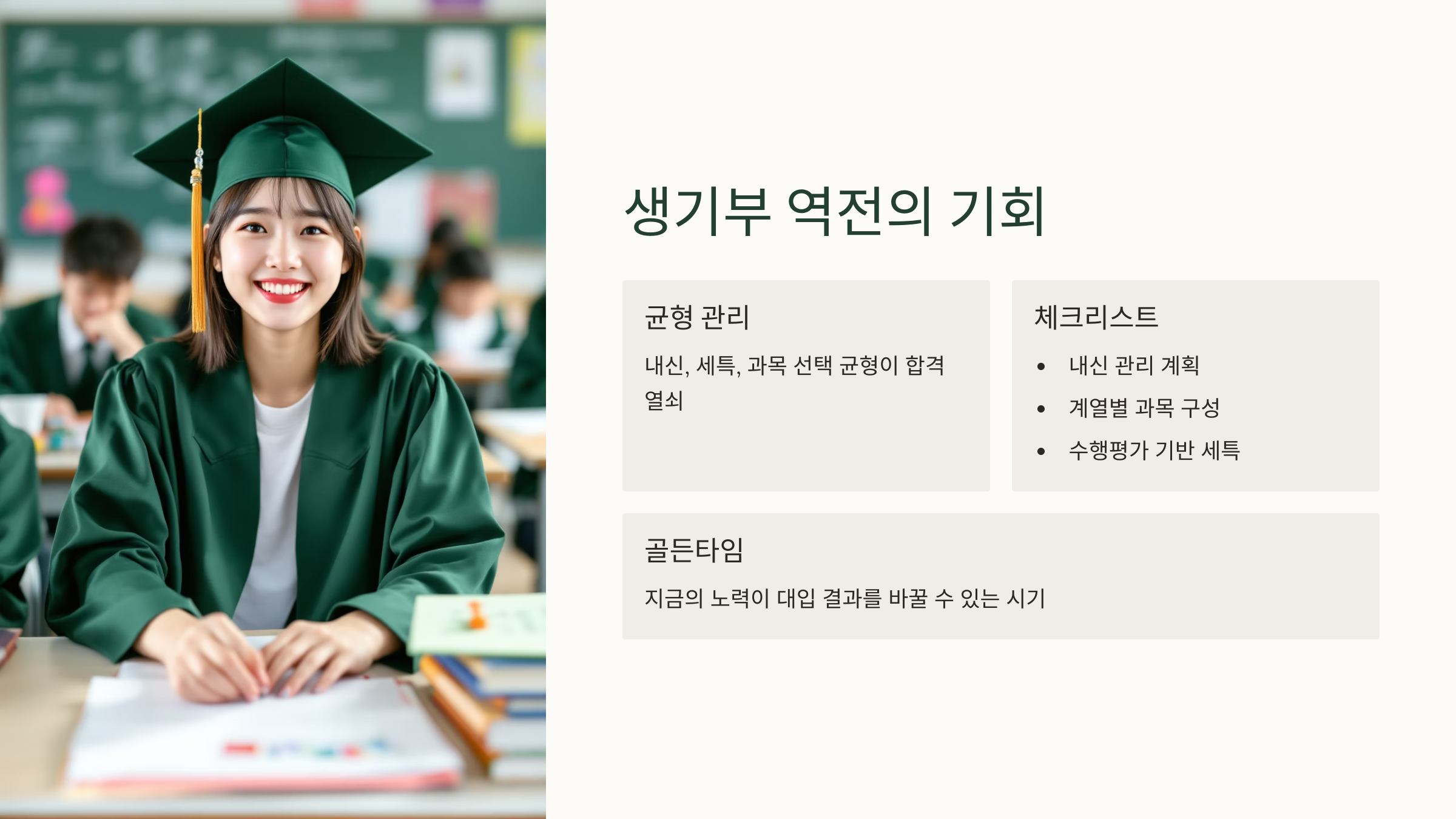 생기부 역전의 기회