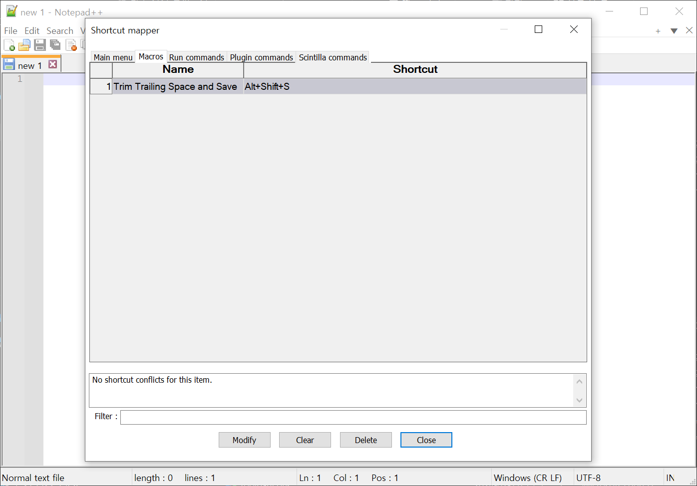 노트패드++(Notepad++) 주요 기능 - 매크로 기록 및 재생