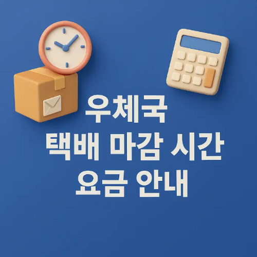 썸네일-우체국-택배-마감-시간-요금-안내