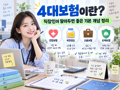 4대보험이란? 직장인이 알아두면 좋은 기본 개념 정리