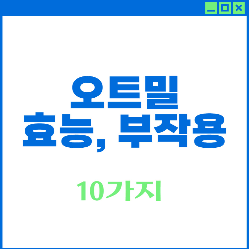 오트밀 효능