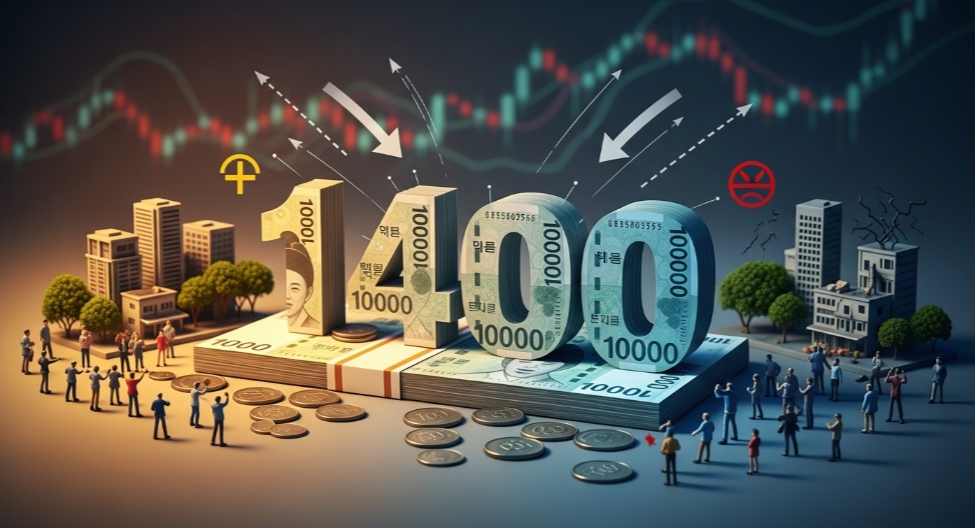 원 달러 환율 1400원