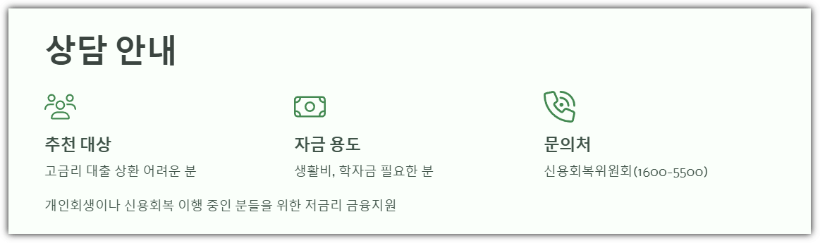 드림론 상담안내