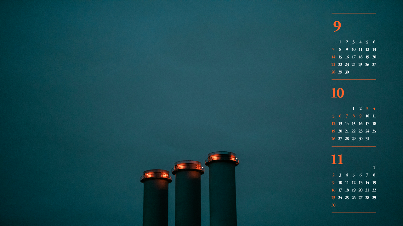 12 세 개의 굴뚝 B - 2025년10월 노트북배경화면