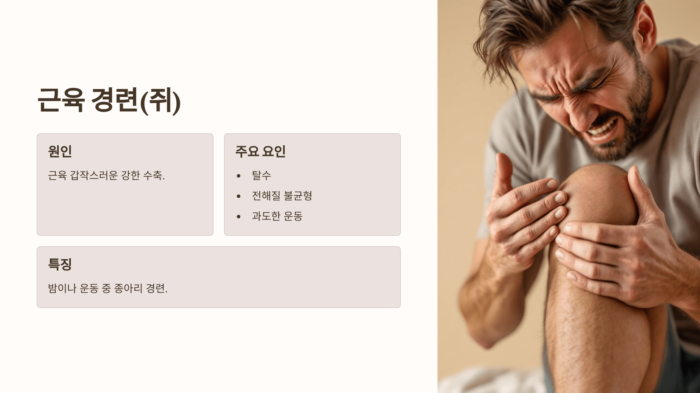 종아리 근육과 관련된 사진입니다.