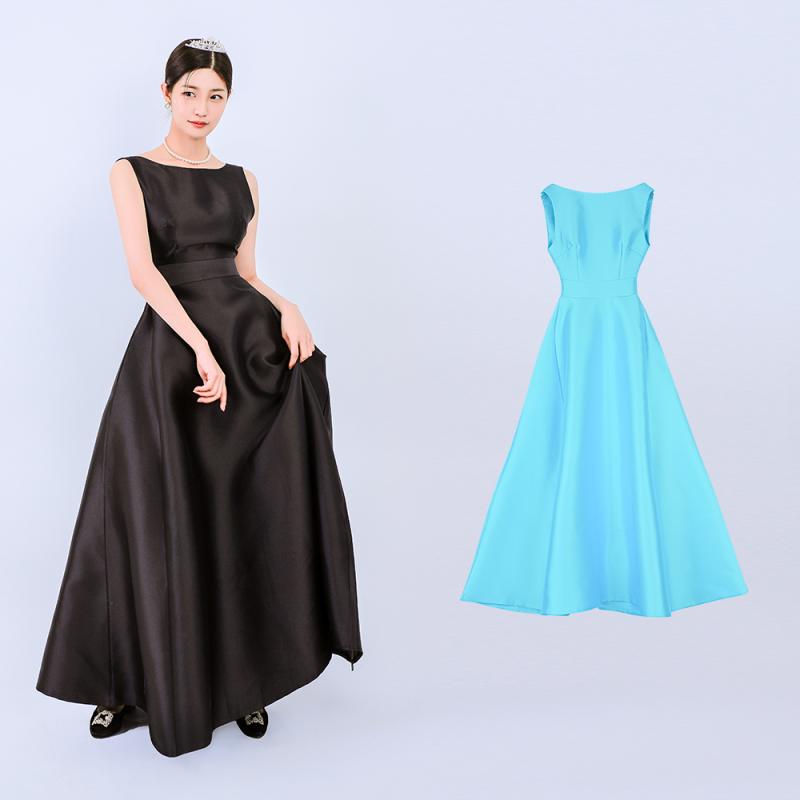 샤르망 파티드레스 셀프웨딩촬영 블랙 연주드레스 브라이덜샤워원피스